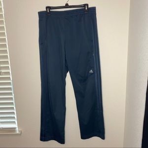 Adidas track pants - size L - gray in color